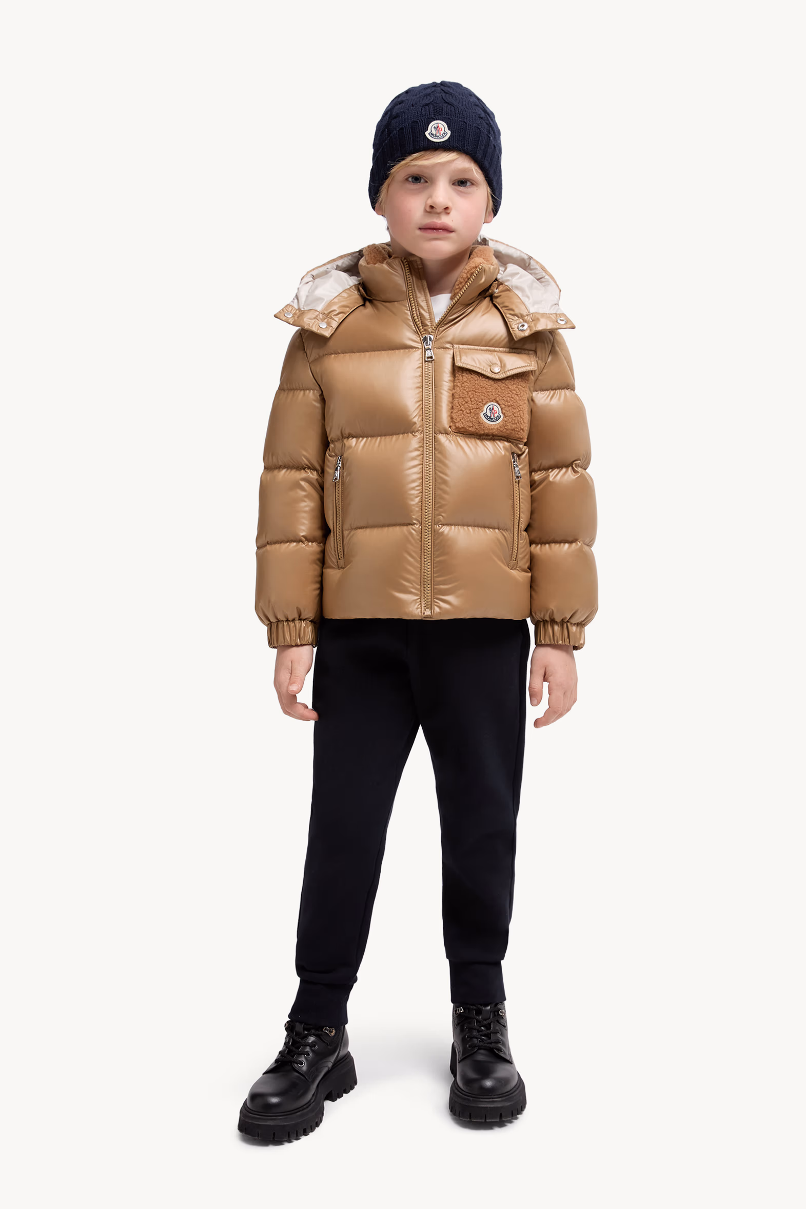 Doudoune à capuche Yule Garçon Beige Moncler 2